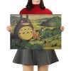 TIE LER Hayao Miyazaki Anime Movie Poster Cartoon Does Retro Nostalgia Kraft Paper Poster Cafe Bar 7 - Anime Posters Shop