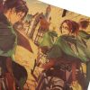 TIE LER Japan Anime Attack on Titan Poster Retro Style Home Decoration Poster Kraft Paper Wall 4 - Anime Posters Shop