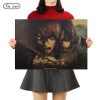 TIE LER Japanese Anime Kraft Paper Poster Attack On Titan Posters Room Bar Home Art Painting - Anime Posters Shop