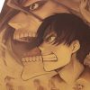 TIE LER Popular Classic Japanese Anime Attack on Titan Home Decor Retro Poster Prints Kraft Paper 3 - Anime Posters Shop