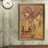 TIE LER Poster Japanese Cartoon Comic Kraft Paper Poster Attack On Titan Bar Living Room Wall 5 - Anime Posters Shop