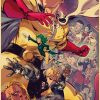 Vintage Japanese Anime One Punch Man Poster Retro Kraft Paper Posters Wall Sticker Home Decor Living 13 - Anime Posters Shop