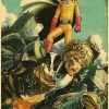 Vintage Japanese Anime One Punch Man Poster Retro Kraft Paper Posters Wall Sticker Home Decor Living 14 - Anime Posters Shop