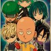 Vintage Japanese Anime One Punch Man Poster Retro Kraft Paper Posters Wall Sticker Home Decor Living 34 - Anime Posters Shop