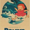 Vintage Posters Ponyo On The Cliff Hayao Miyazaki Poster Home Decor Wall Sticker Retro Decorative Painting 12 - Anime Posters Shop