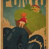 Vintage Posters Ponyo On The Cliff Hayao Miyazaki Poster Home Decor Wall Sticker Retro Decorative Painting 14 - Anime Posters Shop