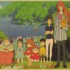 Vintage Posters Ponyo On The Cliff Hayao Miyazaki Poster Home Decor Wall Sticker Retro Decorative Painting 19 - Anime Posters Shop