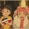 Vintage Posters Ponyo On The Cliff Hayao Miyazaki Poster Home Decor Wall Sticker Retro Decorative Painting 3 - Anime Posters Shop
