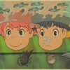 Vintage Posters Ponyo On The Cliff Hayao Miyazaki Poster Home Decor Wall Sticker Retro Decorative Painting 6 - Anime Posters Shop