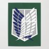 attack on titan wings of freedom logo posters - Anime Posters Shop