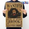 one piece brook wanted kraft paper poster 241 - Anime Posters Shop