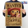 one piece chopper wanted kraft paper poster 117 - Anime Posters Shop