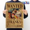 one piece franky wanted kraft paper poster 883 - Anime Posters Shop