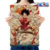 one piece luffy smoke kraft paper poster 770 - Anime Posters Shop