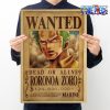 one piece roronoa zoro wanted kraft paper poster 403 - Anime Posters Shop