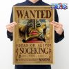 one piece sogeking wanted kraft paper poster 158 - Anime Posters Shop