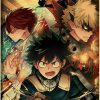 Anime My Hero Academia Retro Poster Manga Katsuki Bakugo Kraft Paper Prints Vintage Room Home Decor 33 - Anime Posters Shop