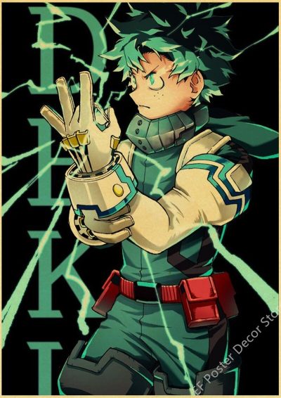 Anime My Hero Academia Retro Poster Manga Katsuki Bakugo Kraft Paper Prints Vintage Room Home Decor 46 - Anime Posters Shop