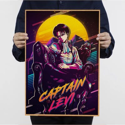 Attack On Titan Captain Levil Kraft Poster 1