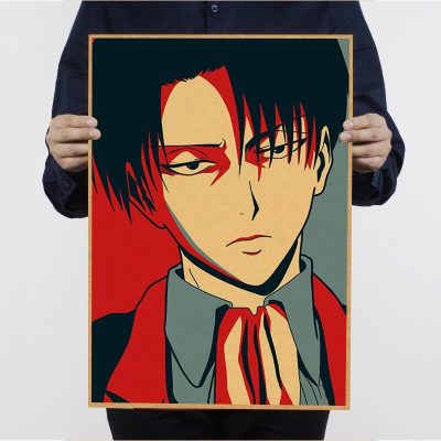 Attack On Titan Levil Ackerman Kraft Poster